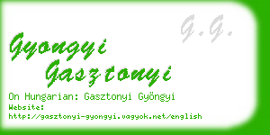 gyongyi gasztonyi business card