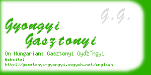 gyongyi gasztonyi business card